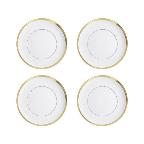 Vista Alegre Domo Gold Bread And Butter Plate, Set of 4, Porcelain, 7