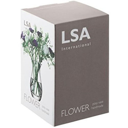 LSA International Flower Posy Vase, H7.5 inches, Clear