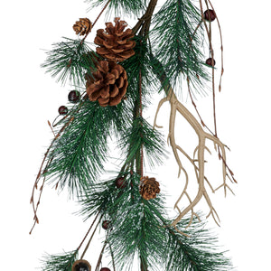 Goodwill Ice Twig/Berry/Pine/Pinecone Garland Green 150Cm