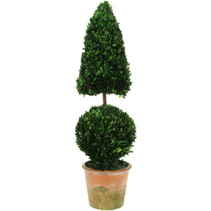 Mark Roberts Spring 2020 Box Wood Topiary Cone & Ball, 42 inches
