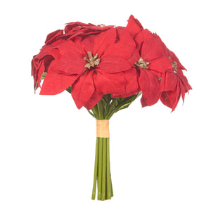 Goodwill Poinsettia Bouquet Two-tone Red 24Cm