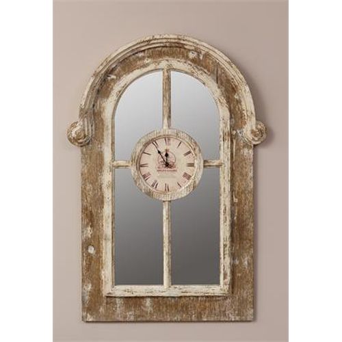 Your Heart's Delight Clock In Window Frame, Wood