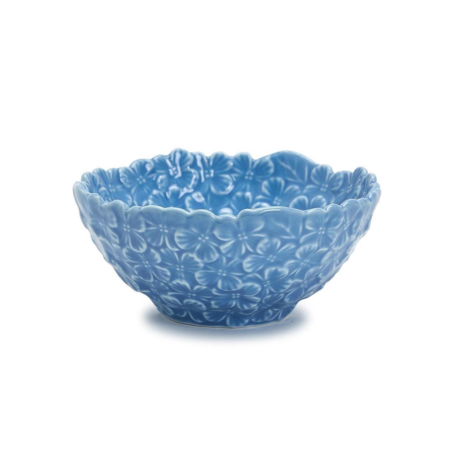 Two's Company Blue Hydrangea Set Of 3 Tidbit Bowls