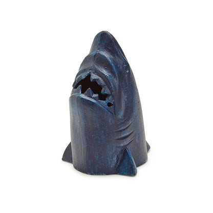 Two's Company Great White Shark Wall Decor/Doorstop/Bookend In Distressed Blue