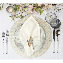 Load image into Gallery viewer, Kim Seybert Napkin Ring : Butterflies Set Of 4, Champagne/Crystal