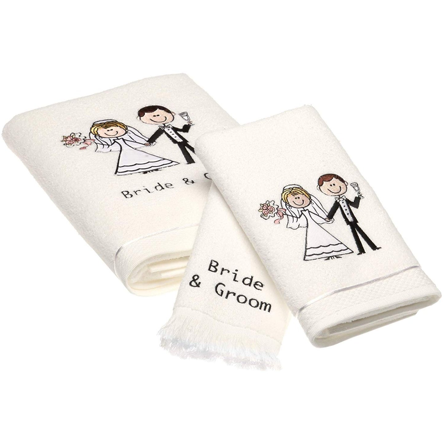 Avanti Bride & Groom Set of 3 Bath Accessories - White