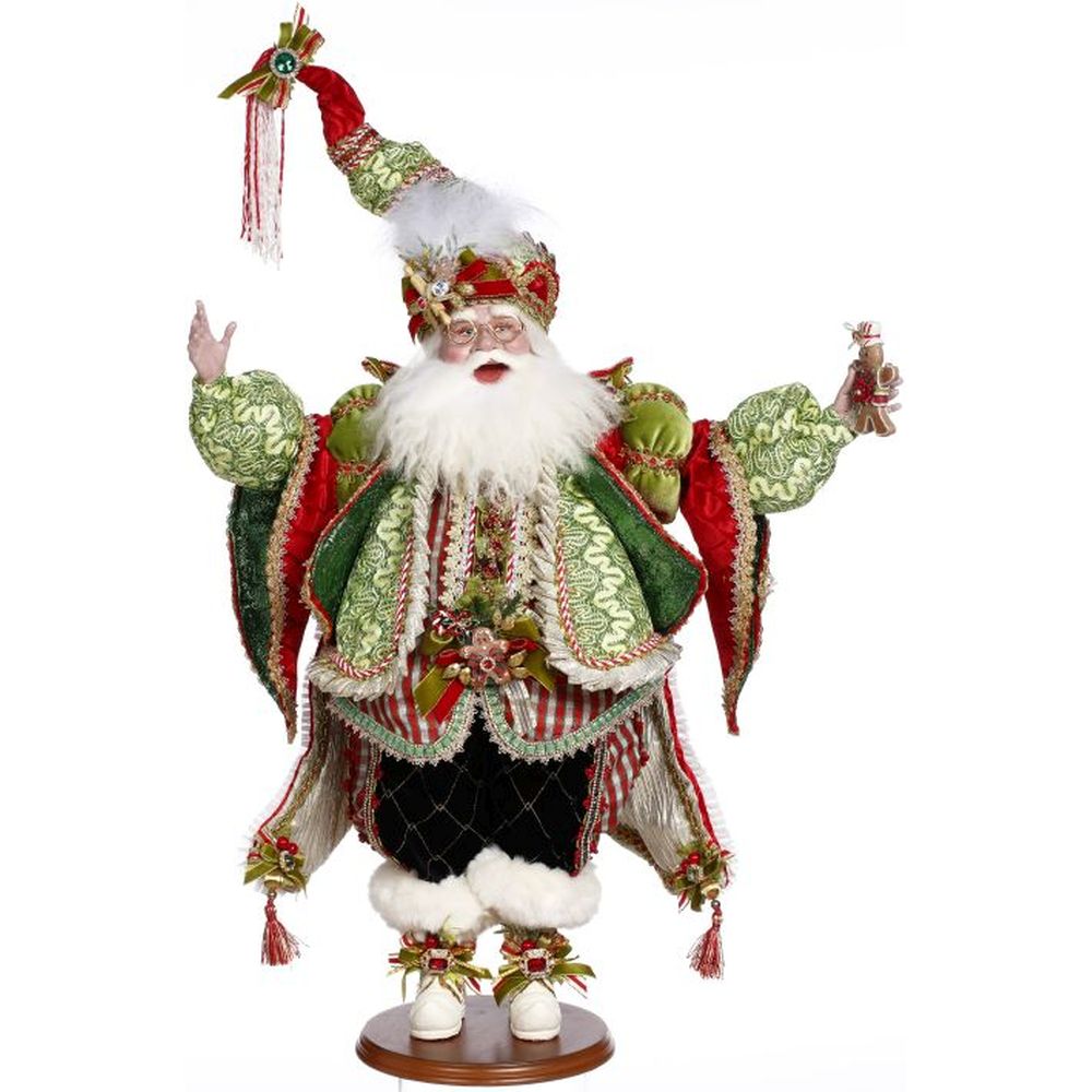 Mark Roberts Christmas 2023 Gingerbread Santa Figurine - 26 Inches