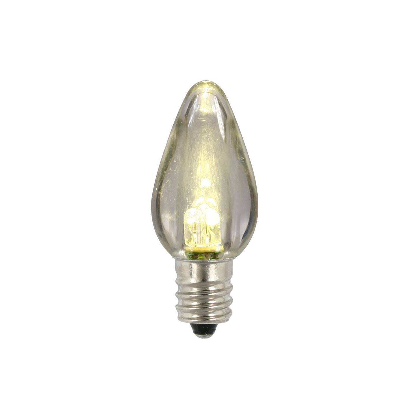 Vickerman C7 Transparent Plastic Led Warm White Dimmable Bulb, Package Of 25