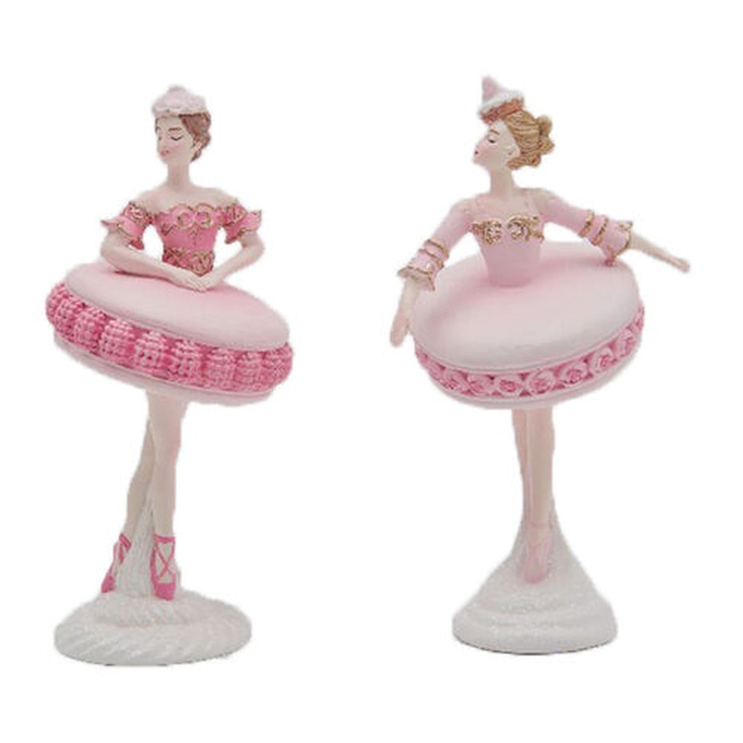 Nutcracker Sweet Shoppe Set Of 2 Assortment 5In Cake Ladies Dancing Figurines