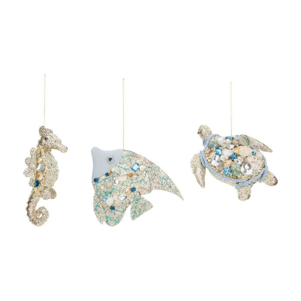 Mark Roberts 2018 Jewels of The Sea Ornament, Assortment of 3, 7-8 inches