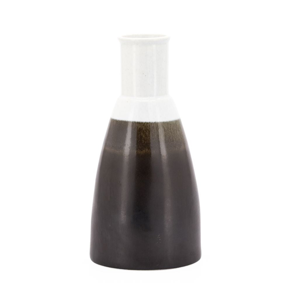 Torre & Tagus Anders Reactive Glaze Ceramic Bottle Vase, 8"