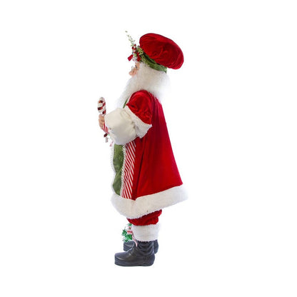 Kurt Adler 36" Kringles Red and Green Elf With Candy
