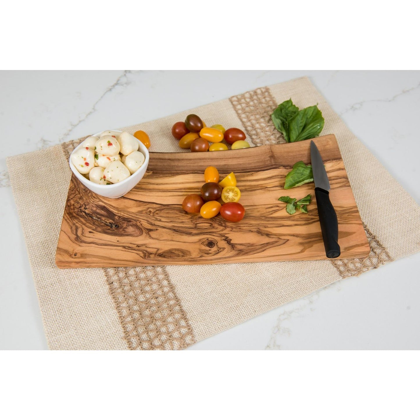 Lipper International Olive Wood Rustic Serving/Cutting Board