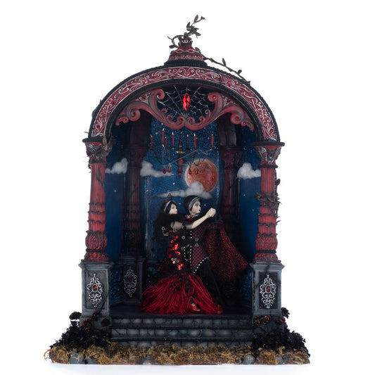 Katherine's Collection 24" Dance Till Dusk Tabletop Figurine, Red/Blue/Black Resin