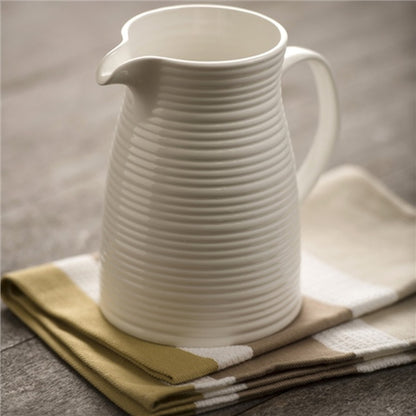 Belleek Ripple Jug Ceramic