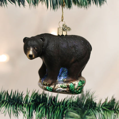 Old World Christmas Black Bear Ornament.