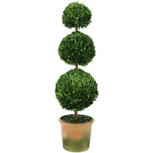Mark Roberts Spring 2020 Tripleball Boxwood Topiary, 42 inches