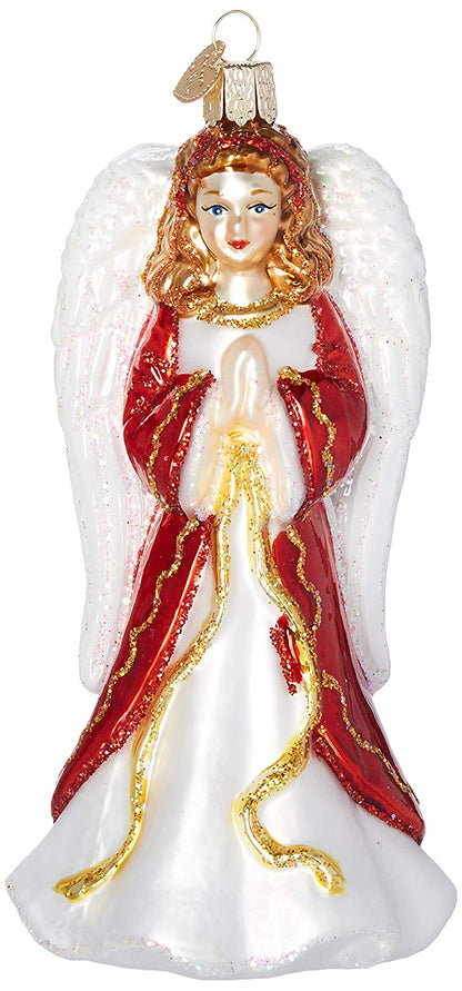 Old World Christmas Divinity Angel Glass Hanging Ornament