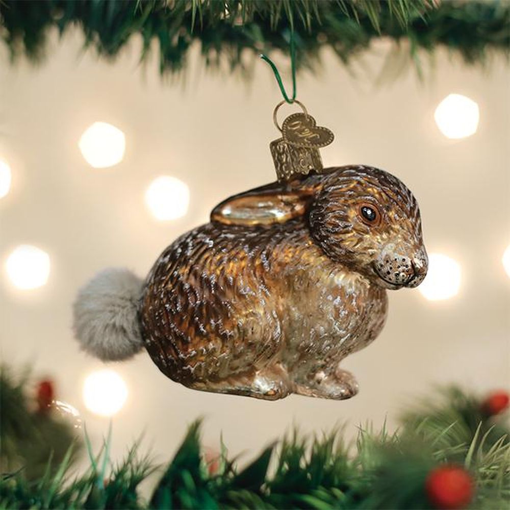 Old World Christmas Vintage Cottontail Bunny Ornament.