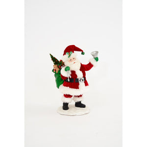 Katherine's Collection 2022 Kitschy Greeting Santa Figurine, 12.75".