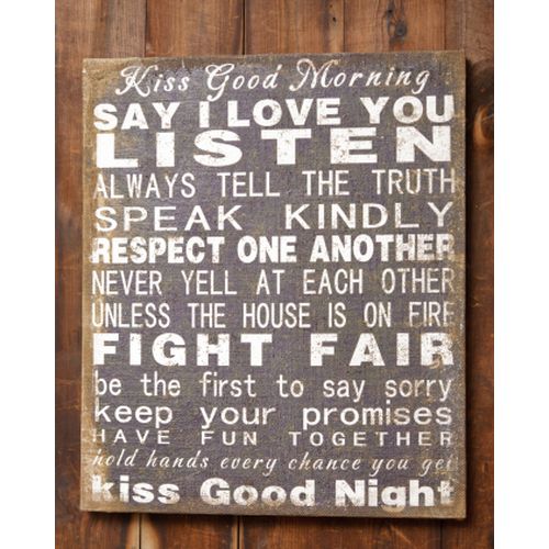 Your Heart's Delight Wall Decor - Kiss Good Morning