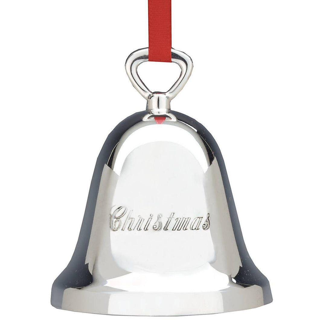 Reed And Barton Ringing In The Seas Silverplate Christmas Bell Ornament