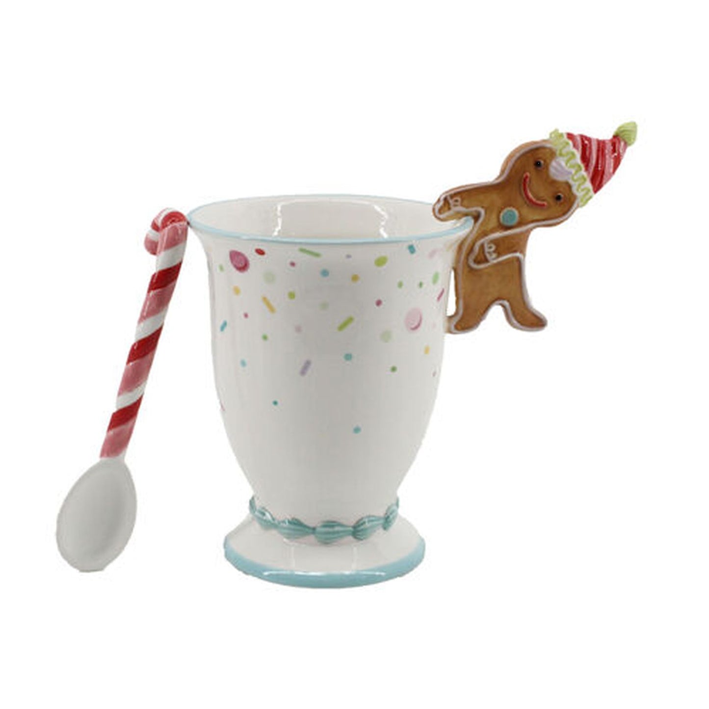 December Diamonds North Pole Sweet Shoppe Hot Cocoa Cup With Gingerbread Man