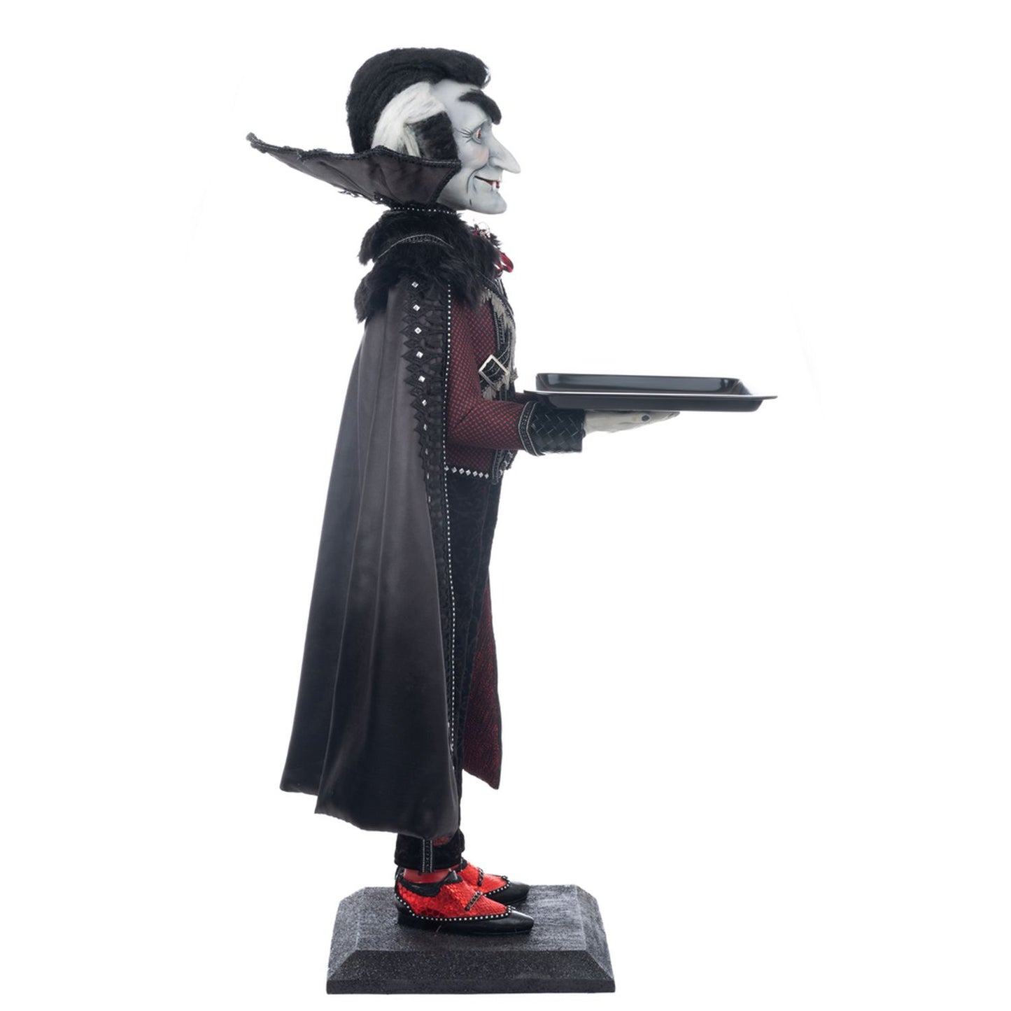 Katherine's Collection Eternal Devotion Count Barry Vonbitten Butler, Red/Black Resin