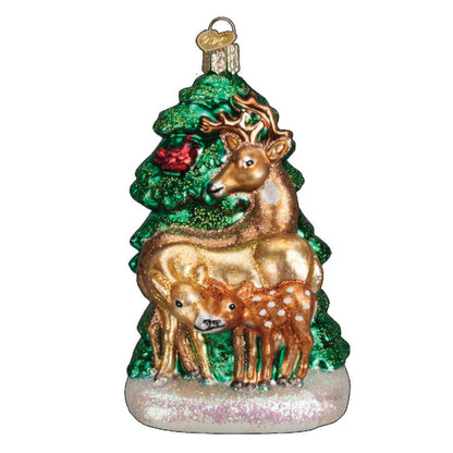 Old World Christmas Deer Family Ornament