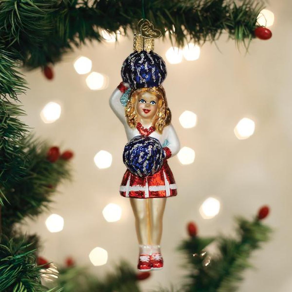 Old World Christmas Cheerleader Ornament