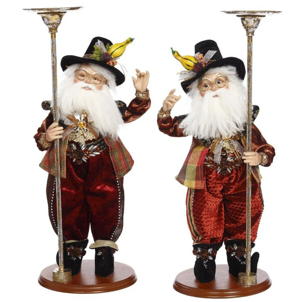 Mark Roberts 2020 Collection Pilgrim Elf Candle Holder Assortment of 2 Figurines