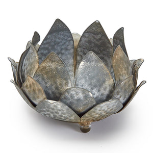 Artichoke Decorative Cachepot / Bowl With Antique Stone Finish (Can Hold Candle)