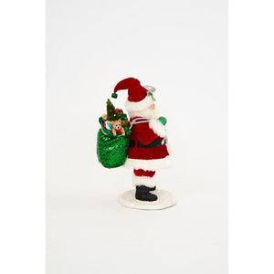 Katherine's Collection 2022 Kitschy Greeting Santa Figurine, 12.75".
