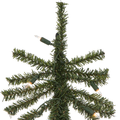 Vickerman 6' Natural Alpine Artificial Christmas Tree, Clear Incandescent Lights