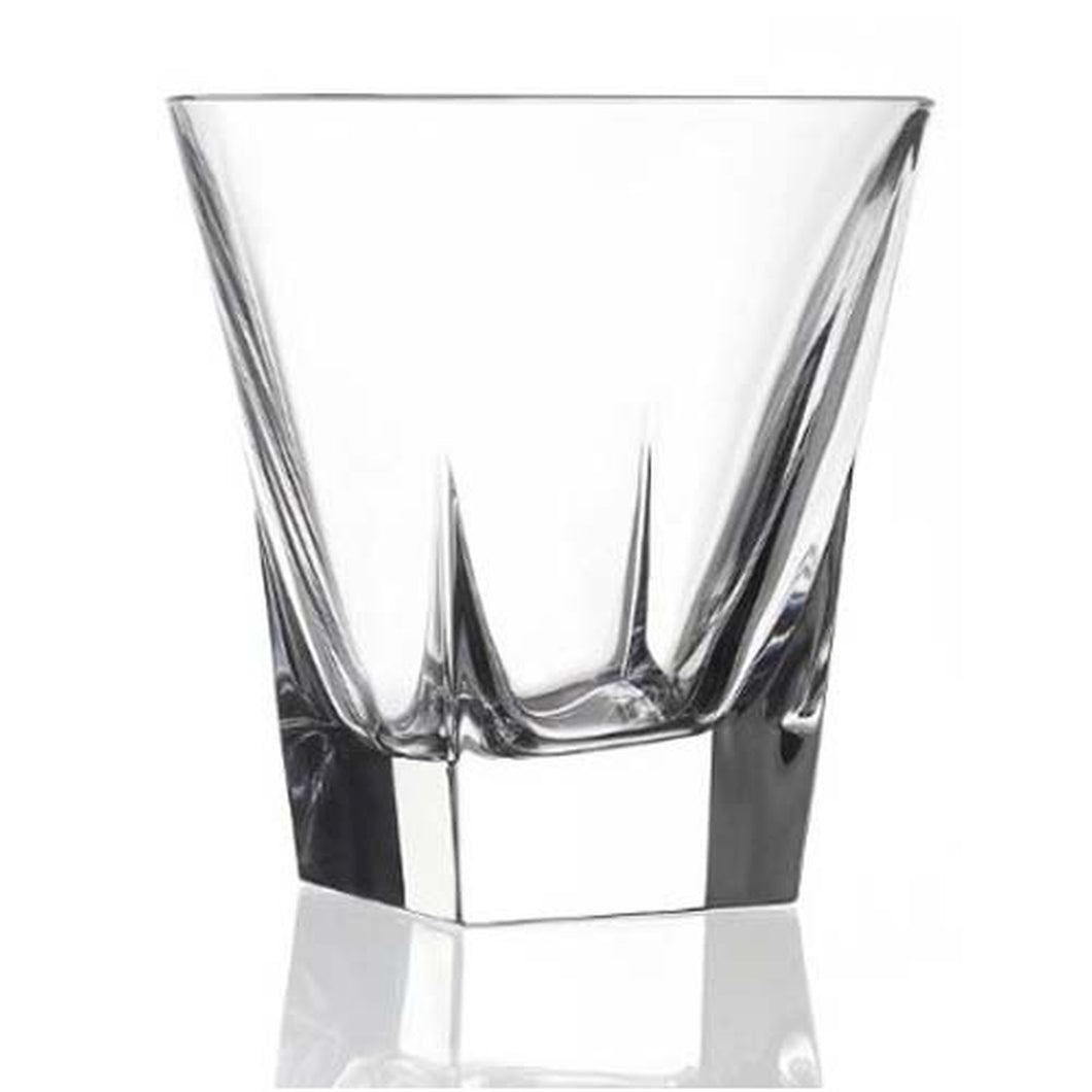 Rcr Fusion Crystal Double Old Fashioned Set Of 6, Crystal