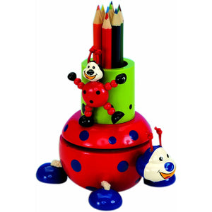 Musicbox Kingdom Ladybirds With Color Pencils Music Box