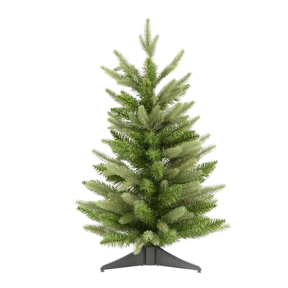 Vickerman 24" Fraser Fir Artificial Christmas Tree, Unlit, PVC