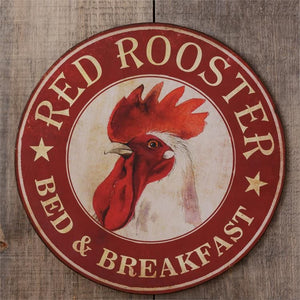 Your Heart's Delight Sign - Red Rooster, Iron