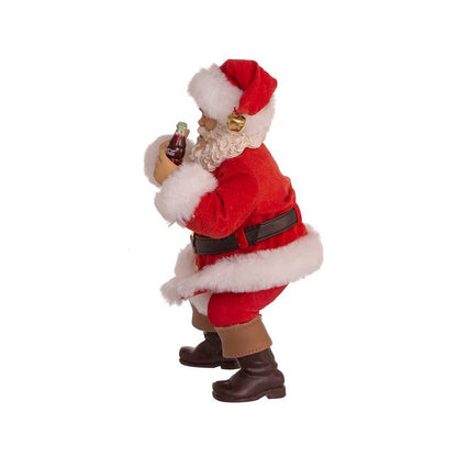 Kurt Adler 10" Coca-Cola® Sundblom 90th Anniversary Santa and Dog, 2-Piece Set