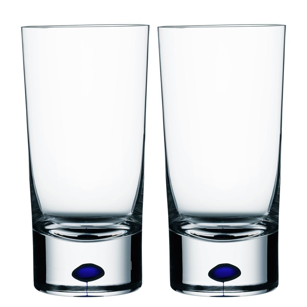 Orrefors Intermezzo Blue Tumbler Pair, Glass, Blue