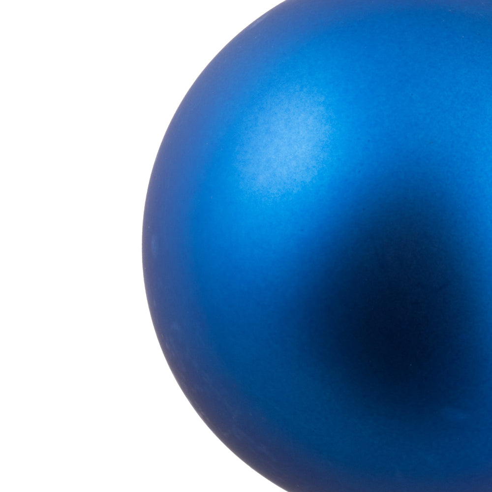 Vickerman 8" Blue Matte Ball Ornament, Plastic