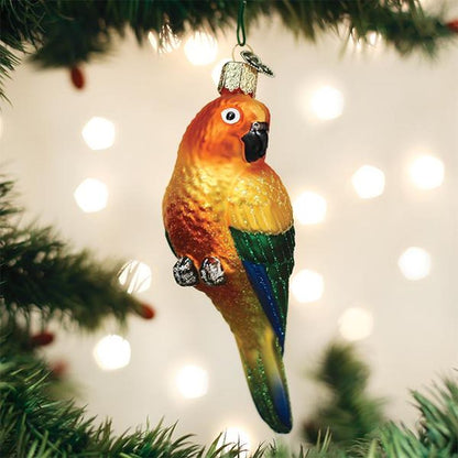 Old World Christmas Sun Conure Bird Ornament