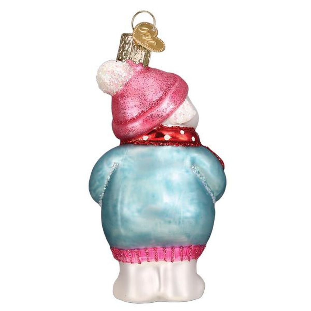 Old World Christmas Expectant Snowlady Ornament