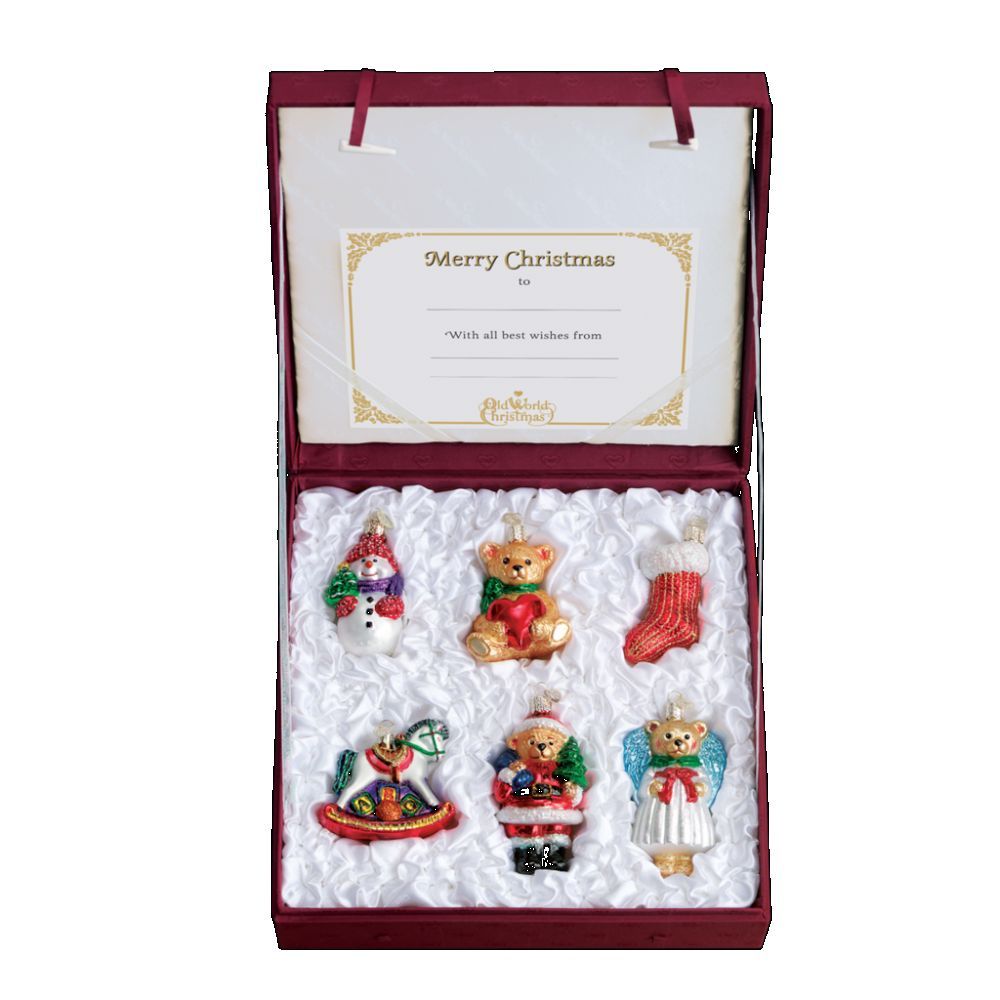 Old World Christmas Child'S First Christmas Collection Ornament Set