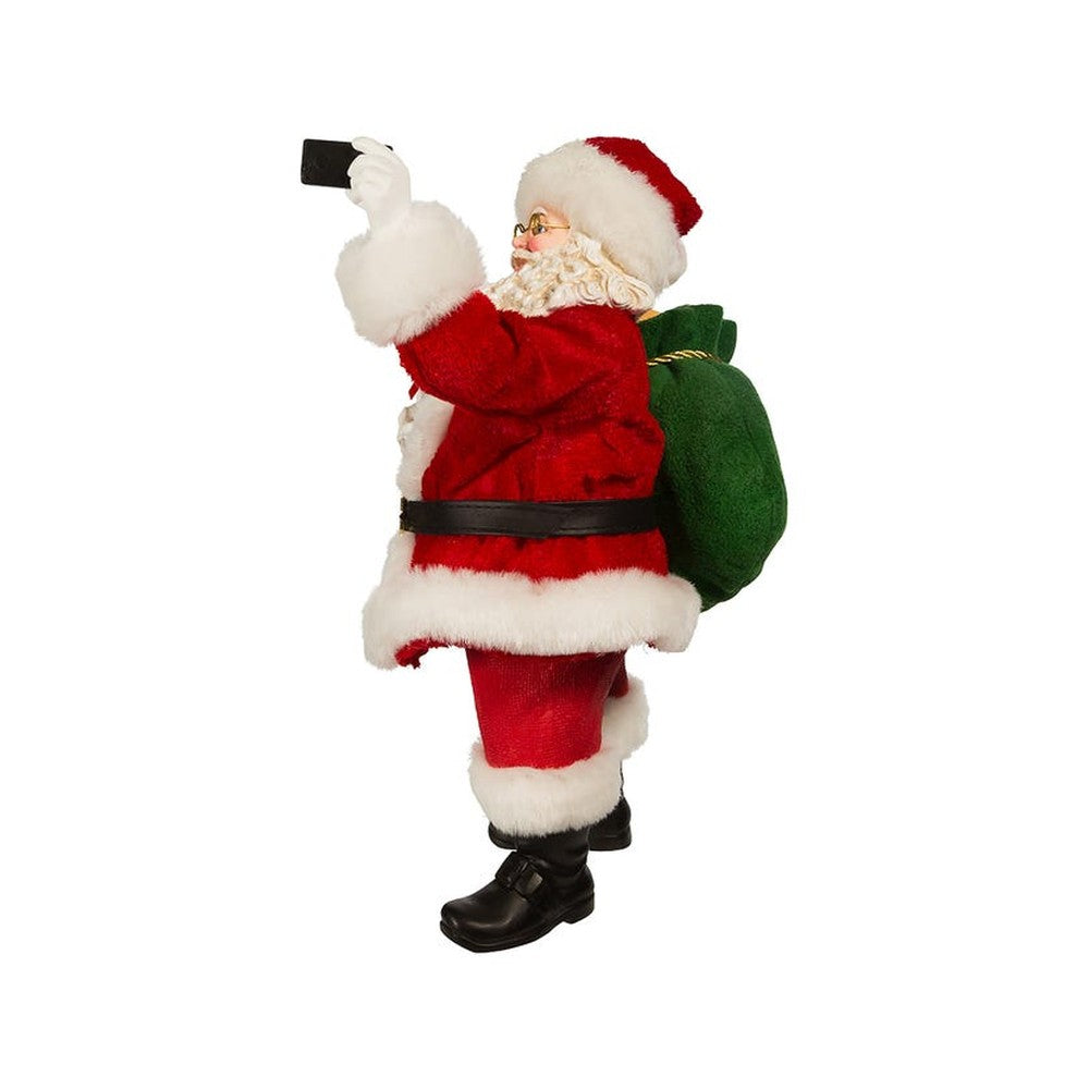 Kurt Adler 11" Fabriche Santa Taking Selfie