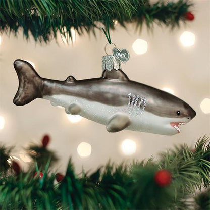 Old World Christmas Great White Shark Ornament.