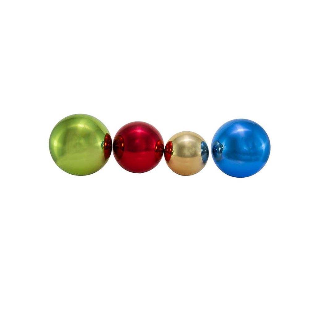 Kurt Adler Glass Shiny & Matte MultiColor Mixed 60MM - 80MM Ball Ornaments,20-Pc