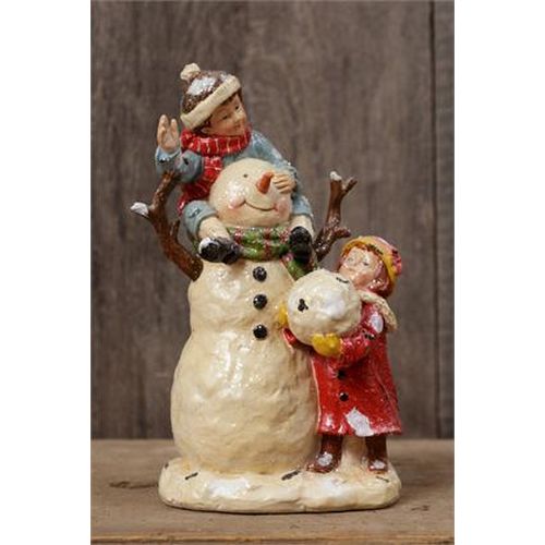 Your Heart's Delight Figurine - Children with Snowman
