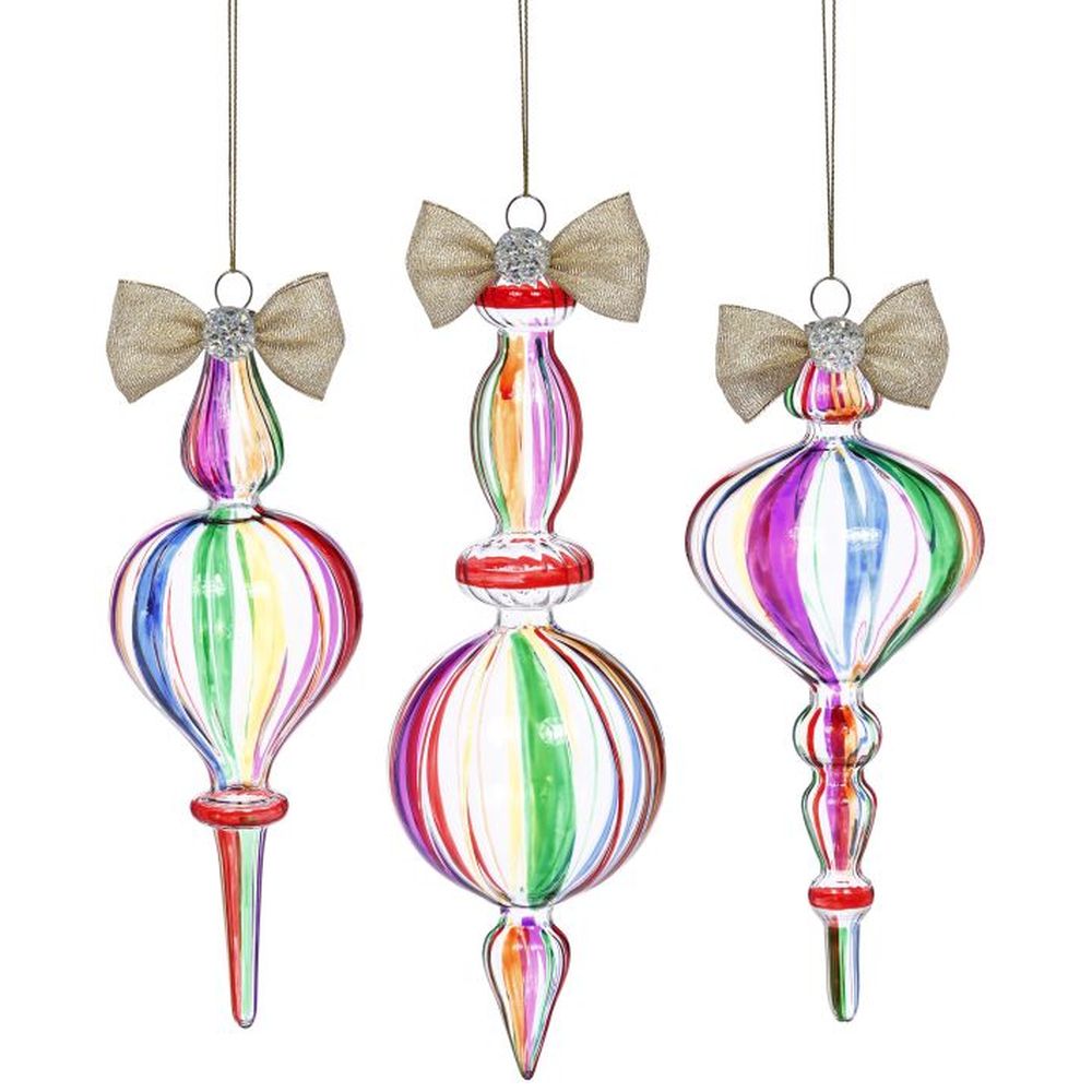 Mark Roberts 2022 Peppermint Medley Ornament, Assortment Of 3 9-10 Inches
