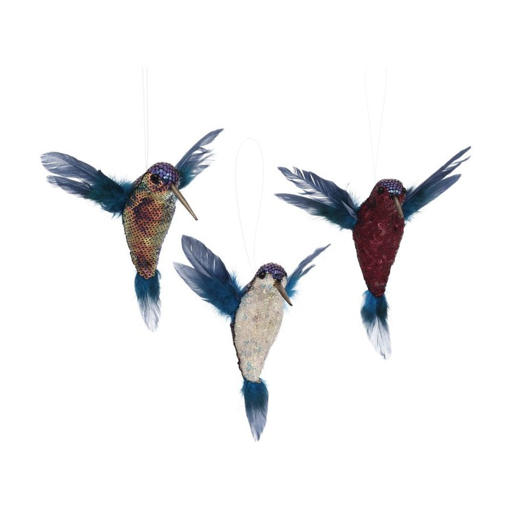 Mark Roberts 2020 Flying Hummingbird Figurine, Assortment of 3, 4.5 inches